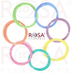 Rosa 3D PEN PACK PLA Pastel 7 colours x 10m